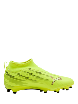 PUMA Kids' FG/AG ULTRA 6 Mesh Football Boots, Yellow/Black/Red