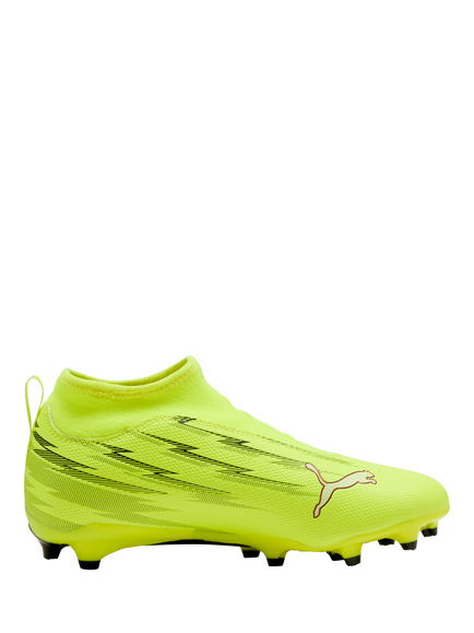 PUMA Kids' FG/AG ULTRA 6 Mesh Football Boots, Yellow/Black/Red