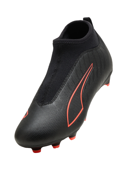 PUMA Kids' FG/AG ULTRA 6 Mesh Football Boots, Puma Black/Puma Red