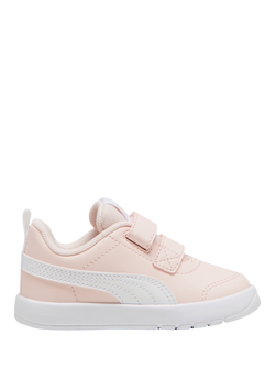 PUMA Kids' Courtflex v3 Trainers, Island Pink/White