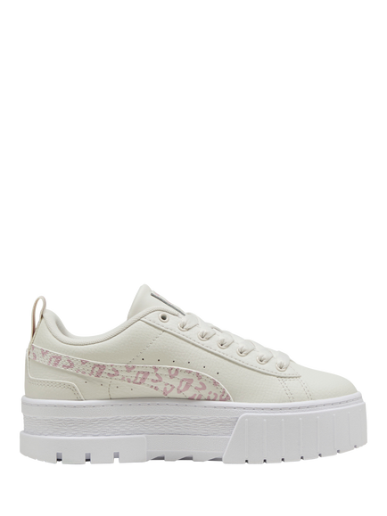 PUMA Kids' Youth Mayze Wild Lace Up Trainers, Gray/Mauve Mist
