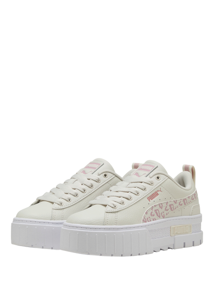 PUMA Kids' Youth Mayze Wild Lace Up Trainers - view 2, Gray/Mauve Mist