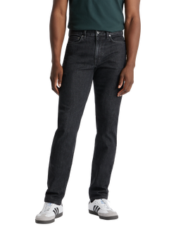 SPOKE Original Denim Regular Thigh Slim Jeans, Charcoal - view 2, Charcoal