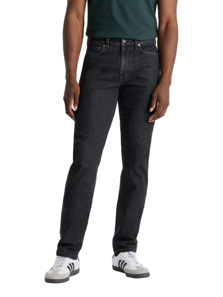 SPOKE Original Denim Regular Thigh Slim Jeans, Charcoal - view 2, Charcoal