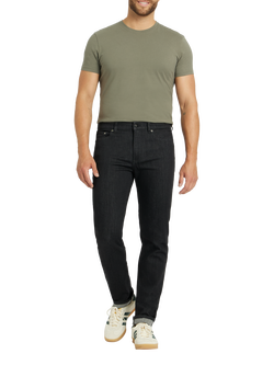 SPOKE Travel Denim Regular Thigh Slim Jeans, Black, Black