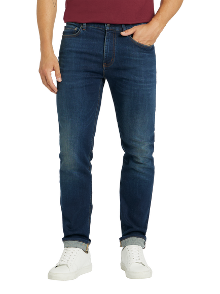 SPOKE Travel Denim Regular Thigh Slim Jeans, Broken In - view 2, Broken In