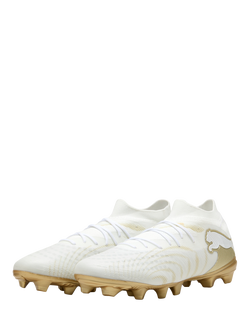 PUMA Men's Future 9 Match FG/AG Football Boots - view 2, White/Gold/Black