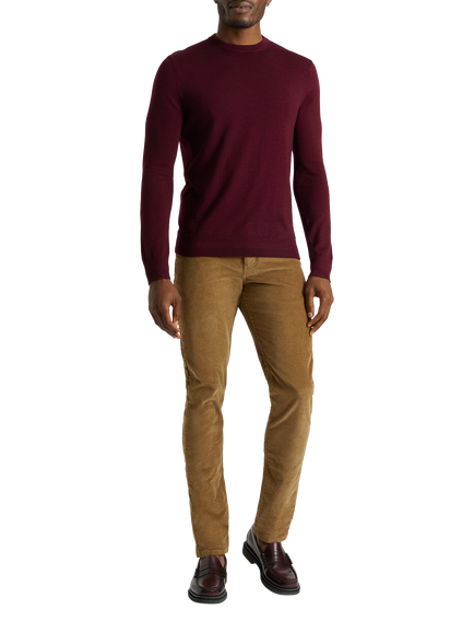 SPOKE Italian Cord Fives Regular Thigh Slim Chinos, Fawn