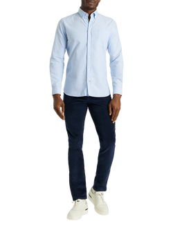 SPOKE Italian Cord Fives Regular Thigh Slim Chinos, Navy