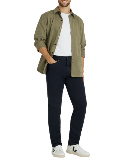 SPOKE Fives Regular Thigh Slim Fit Chinos, Dark Navy