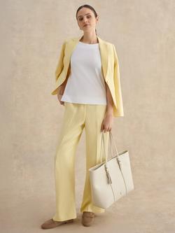 Hobbs Kyra Pure Leather Tote Bag, Warm Ivory - view 2, Warm Ivory