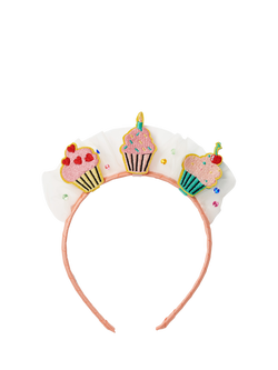 Stych Kids' Birthday Cake and Tulle Celebration Hairband, Multi, Multi