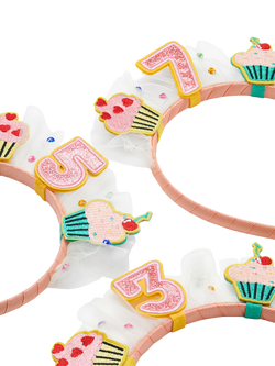 Stych Kids' Age Birthday Cake and Tulle Celebration Hairband - view 2, Multi, Age 3