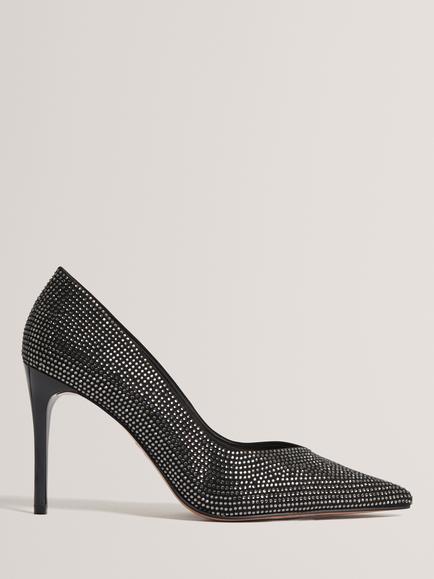 Ted Baker Feerni Embellished Stiletto Heel Court Shoes, Black, Black