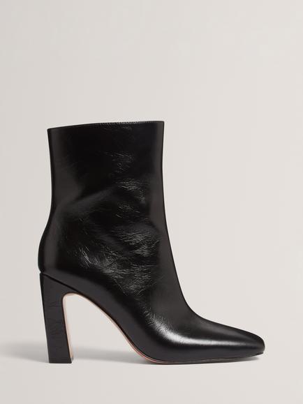 Ted Baker Emleeh Leather Stiletto Heel Ankle Boots, Black, Black