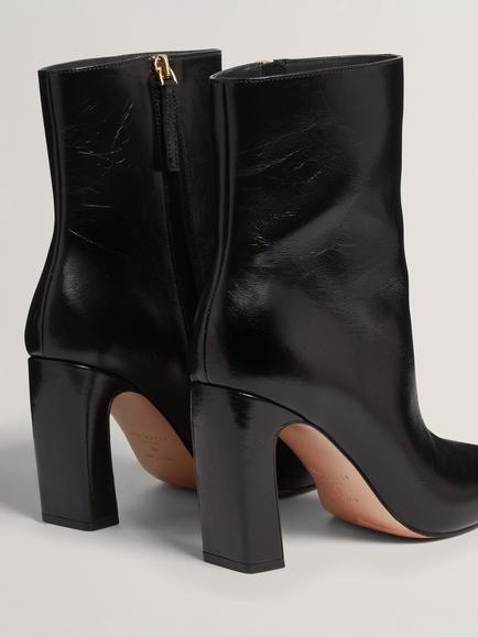 Ted Baker Emleeh Leather Stiletto Heel Ankle Boots, Black - view 2, Black