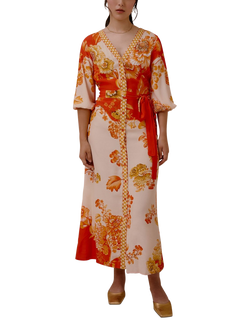 Raishma Michaela Abstract Maxi Dress, Orange, Orange