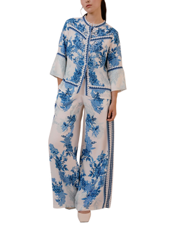 Raishma Myra Vintage Floral Shirt, White - view 2, White