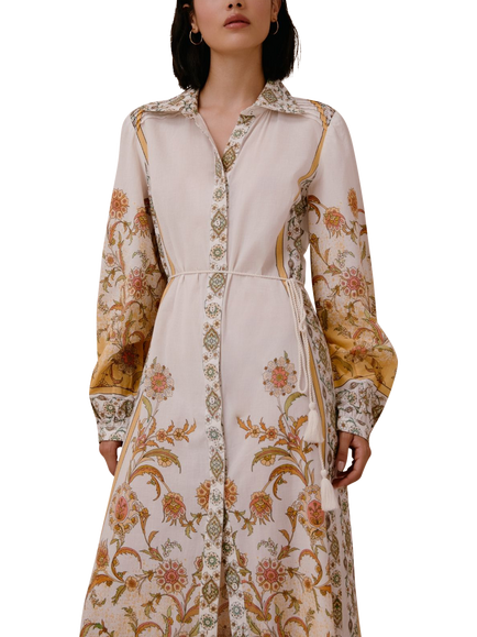 Raishma Briar Floral Shirt Dress, Yellow - view 2, Yellow