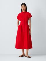 john lewis shirt dress John Lewis Neutral Belted Linen Shirt Dress