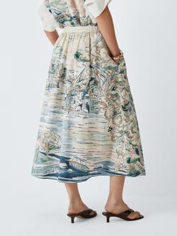 Weekend MaxMara Adepto Skirt, Blue Landscape - view 2, Blue Landscape