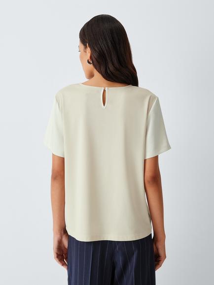 Weekend MaxMara Gilbert Short Sleeve T-Shirt, Ivory - view 2, Ivory