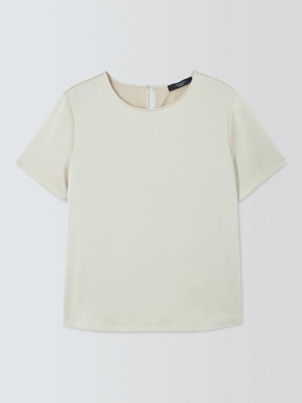 Weekend MaxMara Gilbert Short Sleeve T-Shirt, Ivory, Ivory