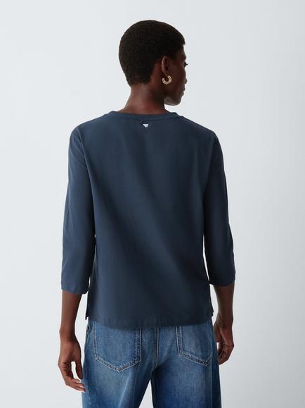 Weekend MaxMara Multia Top, Navy - view 2, Navy