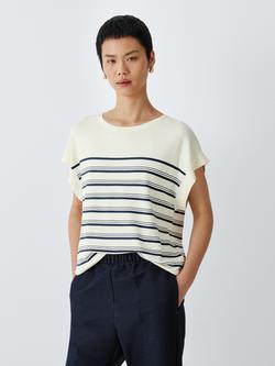 Weekend MaxMara Ufo Striped Tank Top, Ecru Stripe, Ecru Stripe