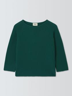 Weekend MaxMara Addotto Short Sleeve Cotton Knit Jumper, Dark Green, Dark Green