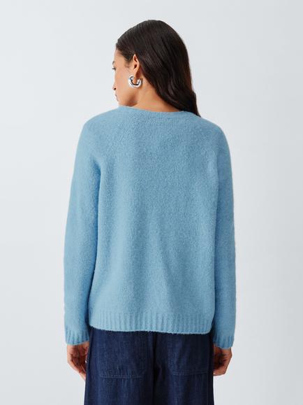 Weekend MaxMara Ghiacci Alpaca Blend Jumper, Light Blue - view 2, Light Blue