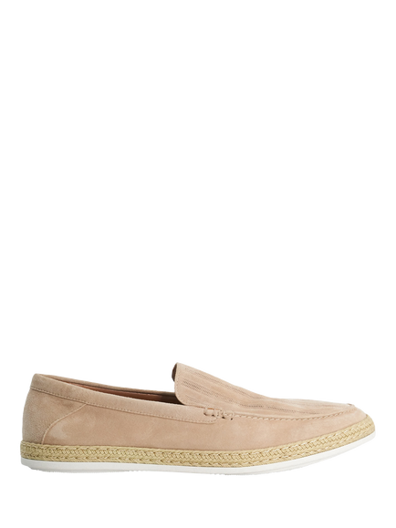 Dune London Barnies Suede Casual Loafers, Taupe, Taupe