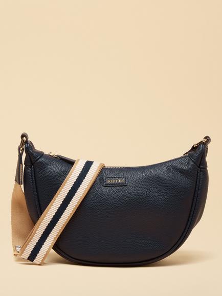 Joules Half Moon Cross Body Bag, Navy, Navy