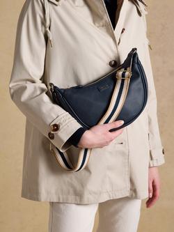 Joules Half Moon Cross Body Bag, Navy - view 2, Navy