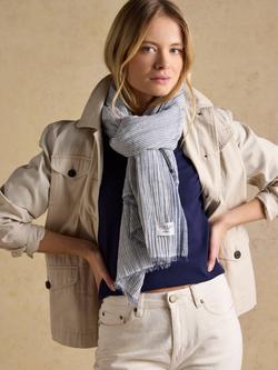 Joules Orla Stripe Multiway Scarf, Multi - view 2, Multi