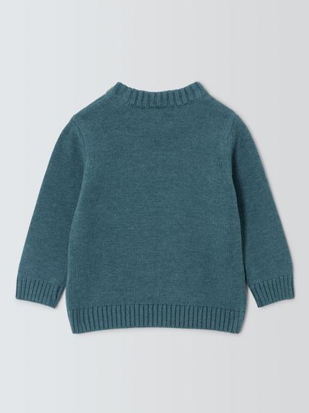 John Lewis Baby Disco Hedgehog Jumper, Multi - view 2, Multi