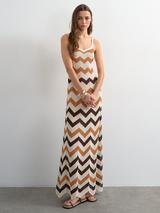 Topshop Chevron Stripe Knit Dress, Multi