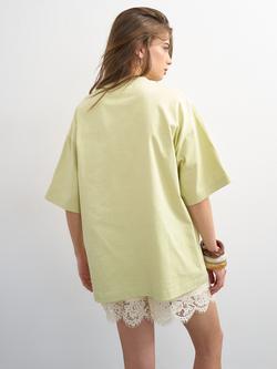 Topshop Oversized T-Shirt, Light Green - view 2, Light Green