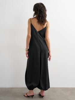 Topshop Balloon Leg Sleeveless Jumpsuit - view 2, Black