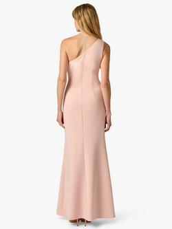 Adrianna Papell Scuba Rosette One Shoulder Maxi Dress, Blush - view 2, Blush