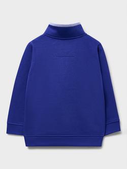 Crew Clothing Kids' Half Zip Sweatshirt - view 2, Navy Blue