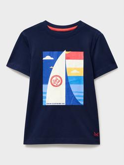 Crew Clothing Kids' T-Shirt, Navy Blue, Navy Blue
