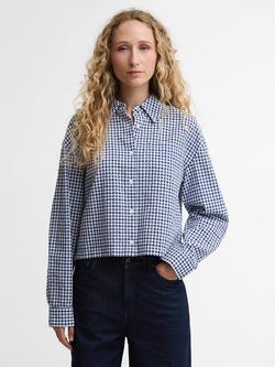 Barbour Ashwell Gingham Cotton Boxy Shirt, Multi Gingham, Multi Gingham