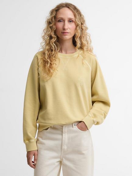 Barbour Avon Cotton Sweatshirt, Soured Citrus, Soured Citrus