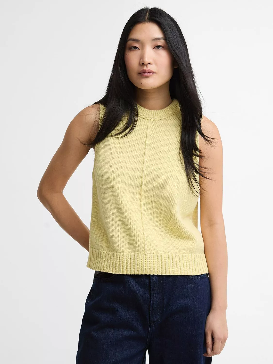 Barbour International Avon Cotton Knit Vest, Soured Citrus