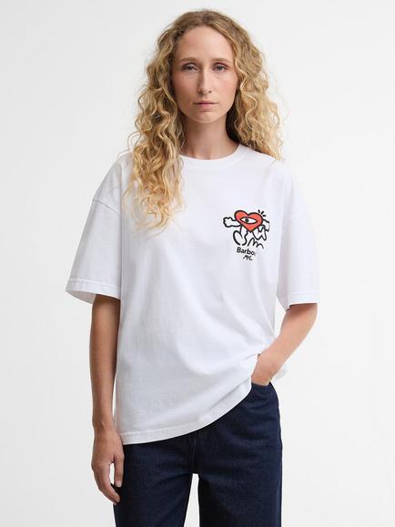 Barbour x Mul Tyne Oversized Cotton T-Shirt, White, White