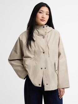 Barbour Kingswood Showerproof Hooded Jacket, Sand/Navy Gingham, Sand/Navy Gingham