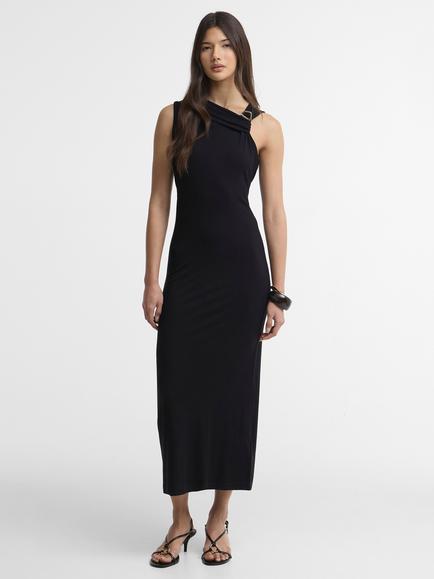 Barbour International Cinzia Sleeveless Midi Dress, Black, Black