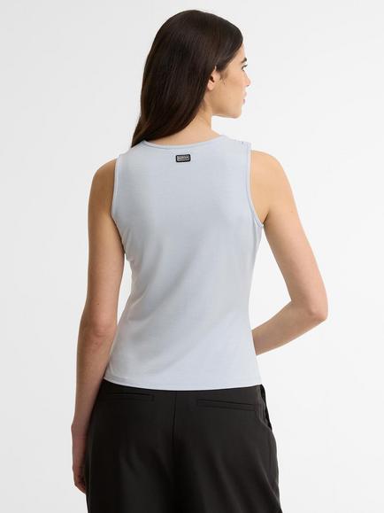 Barbour International Cinzia Tank Top, Pearl Blue - view 2, Pearl Blue