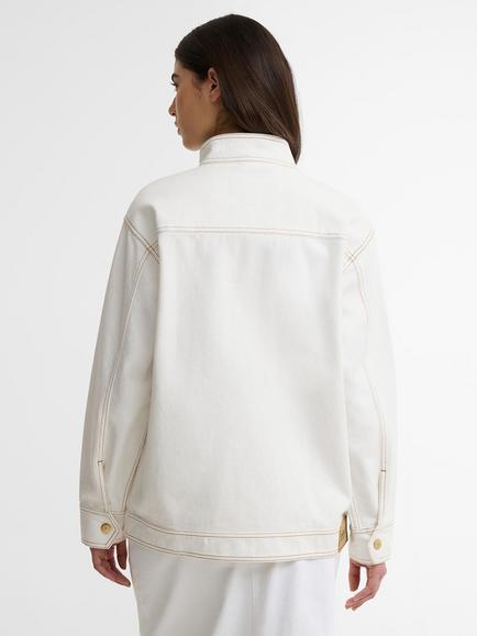 Barbour International Kyla Denim Jacket, Denim White - view 2, Denim White